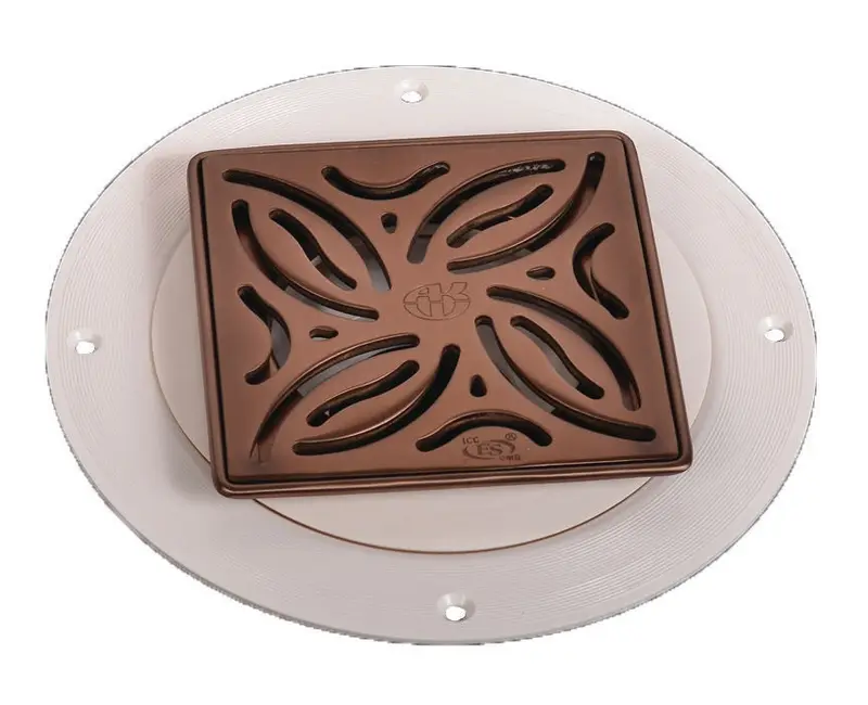 ARC TrueDEK Classic Drains Swirl pattern for tile - oil-rubbed bronze PVD finish