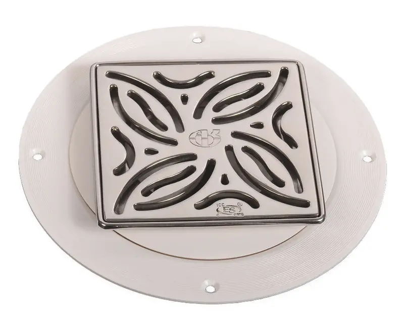 ARC TrueDEK Classic Drains Swirl pattern for tile - polished stainless steel