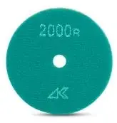 Alpha Polishing Pad Ceramica Dry with Hook & Loop Light Green 2000 Grit 4"