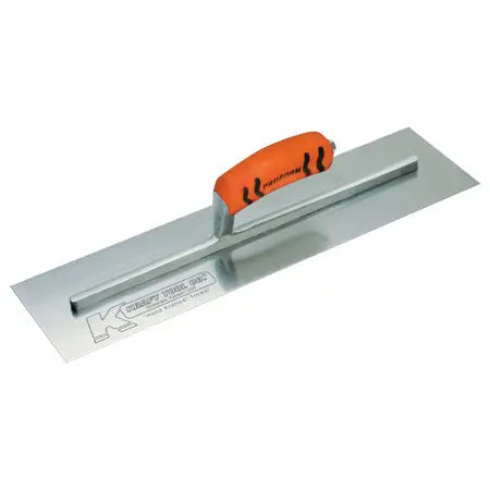 Kraft Tool - Carbon Steel Cement Finishing Trowel with ProForm Handle 12" x 13"