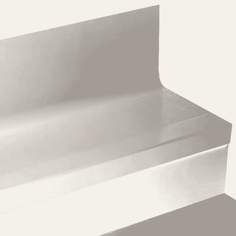 Angle Fit Rubber Stair Tread with Integrated Riser - CFLNTR 55 SQ Fast Lane #55 Silver Grey No Insert 60"