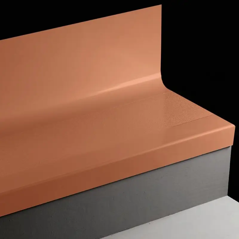 Angle Fit Rubber Stair Tread with Integrated Riser - CFLNTR 62 SQ Fast Lane #62 Tangerine Tango No Insert 48"
