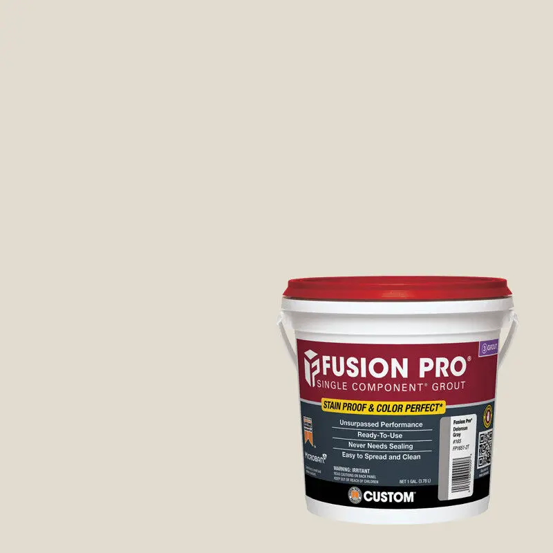 Custom Building Products Sanded Grout Fusion Pro Single Component #11 Snow White 1 gal