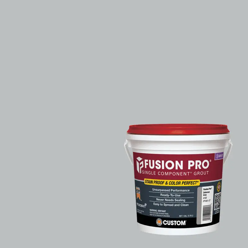 Custom Building Products - Sanded Grout Fusion Pro Single Component #115 Platinum 3.78 L