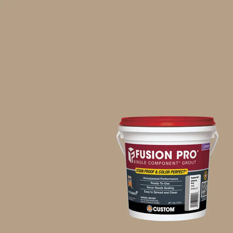 Custom Building Products Sanded Grout Fusion Pro Single Component #380 Haystack 1 gal