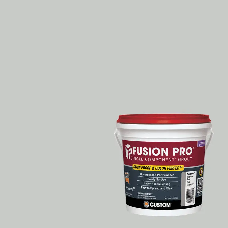 Custom Building Products Sanded Grout Fusion Pro Single Component #544 Rolling Fog 3.78 L