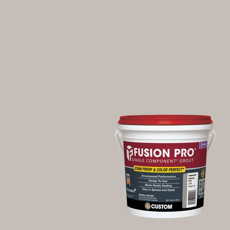 Custom Building Products - Sanded Grout Fusion Pro Single Component #643 Warm Gray 1 gal