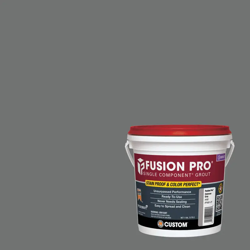 Custom Building Products Sanded Grout Fusion Pro Single Component #644 Shadow 3.78 L
