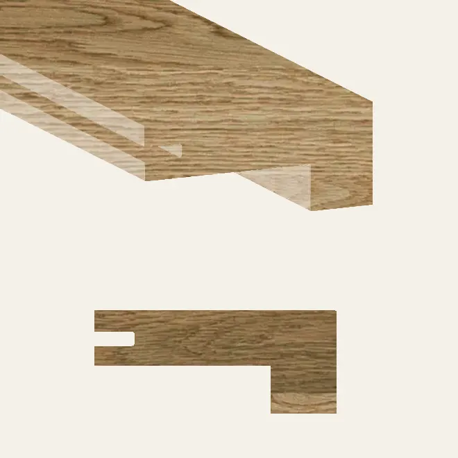 Fuzion Hardwood Casa Bella Natural Square Stair Nose 84"