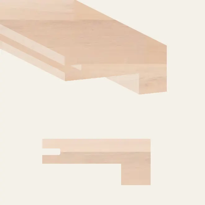Fuzion Hardwood Castello Wisteria Square Stair Nose 84"