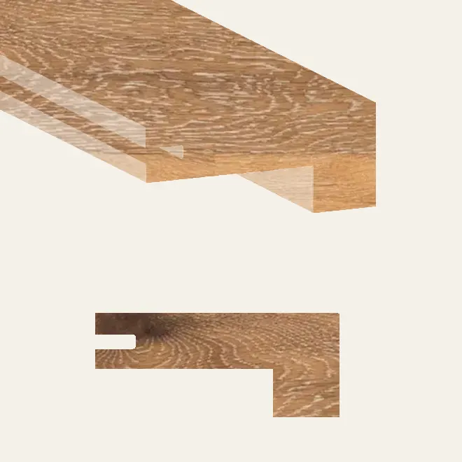 Fuzion Hardwood Classical Elegance Baroque Square Stair Nose 84"