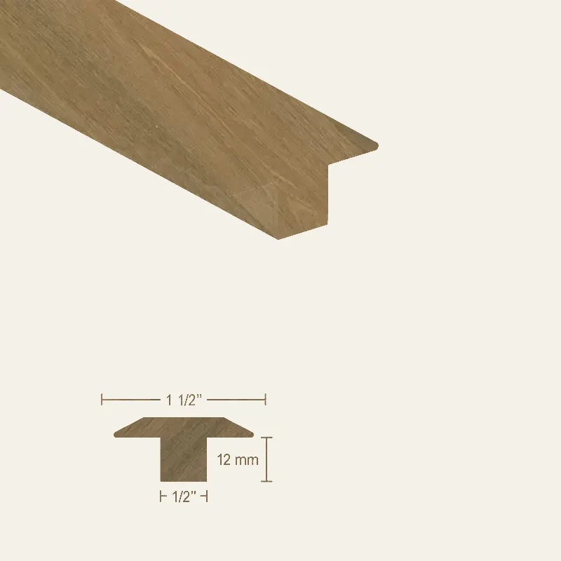 Fuzion Hardwood Velvet Grove Chiffon Vista Matte T-Molding 84"