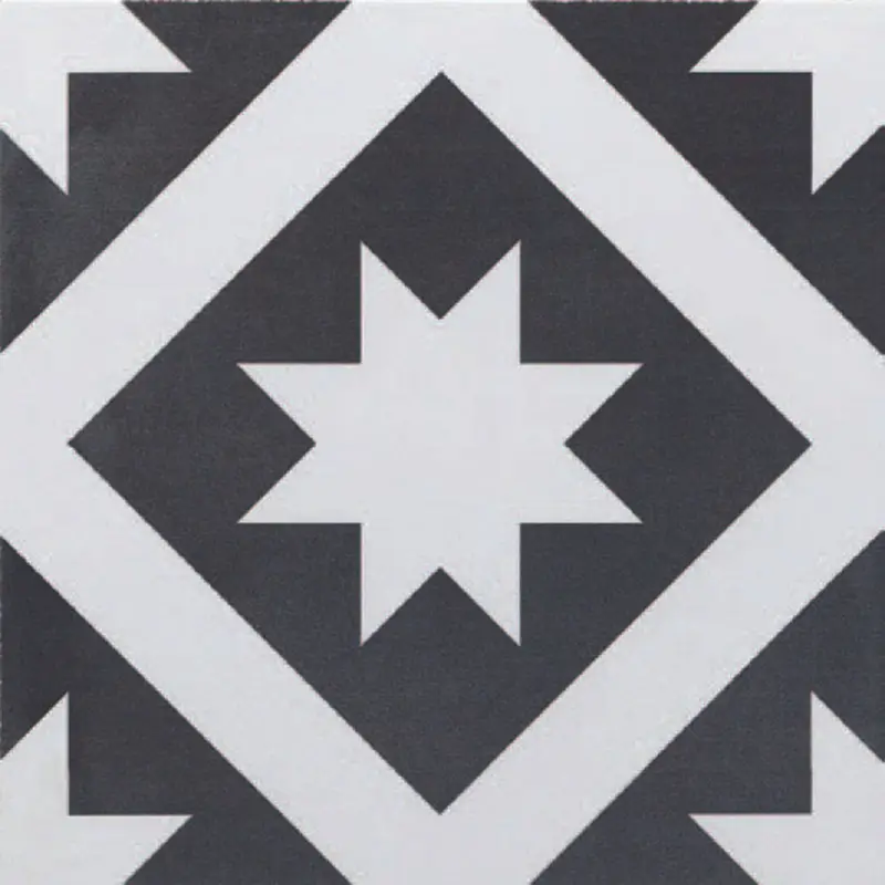 Italbec Floor Tiles Ciment Étoile Natural 8" x 8"