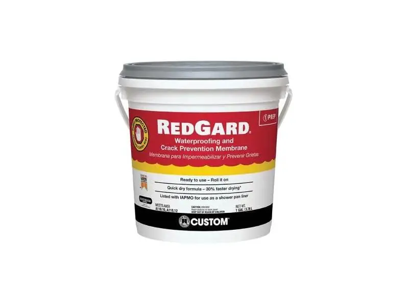 Custom Building Products - Waterproofing and Crack Prevention Membrane RedGard Pink 1 gal