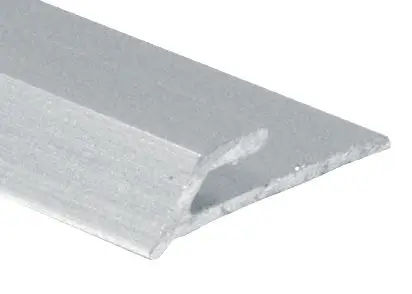 M-D PRO - Aluminum Flooring Cap Satin Clear Anodized 1/10" x 15/16" x 12'
