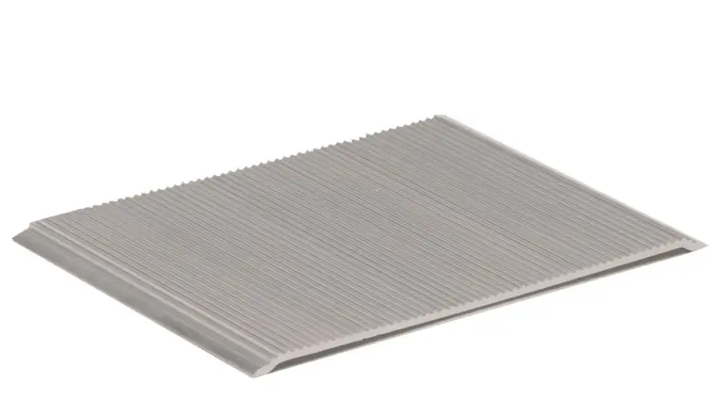 M-D PRO - Aluminum Ribbed Threshold, Drilled Staggered - Mill Finish - 4" x 12'