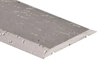 M-D PRO - Aluminum Flat Joiner, #HSI Hammered Silver 1" x 12'