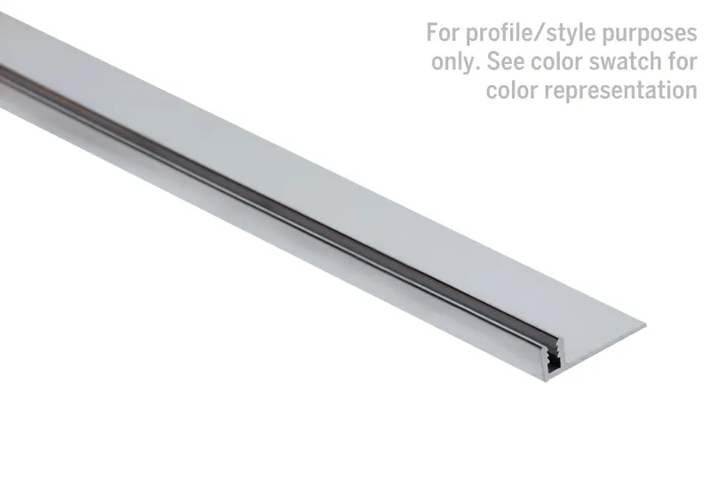 M-D PRO - Aluminum Cap Track Pinless Pre-Punched Base, Mill Finish - 3/8" x 12'