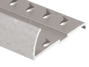 M-D PRO Scribe to Nosing Aluminum Satin Gold Anodized 1-5/8" x 12'