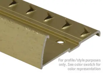 M-D PRO - Aluminum Tapdown Pinned Residential Contour, Hammered Titanium 9/16" x 12'