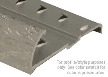 M-D PRO - Heavy-Duty Aluminum Tapdown Pinned, Hammered Silver 5/8" x 12'