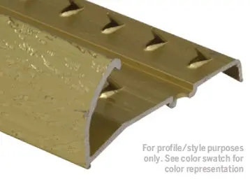 M-D PRO - Extra HeavyDuty Aluminum Tapdown Pinned Contour Hammered Silver (HSI) 3/4" (19 mm) x 12' (3.7 m)