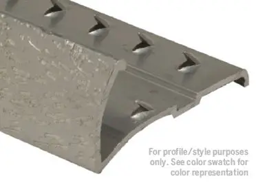 M-D PRO - Economy Large Lip Aluminum Tapdown Pinned Hammered Titanium (HTI) 3/4" (19 mm) x 12' (3.7 m)