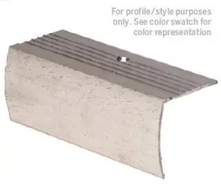 M-D PRO - Aluminum Drop Stair Nosing Economy, Hammered Gold Anodized 1 1/8" x 12'