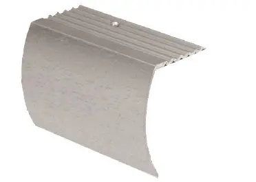M-D PRO - Aluminum Drop Stair Nosing, #HSI Hammered Silver 2" x 12'