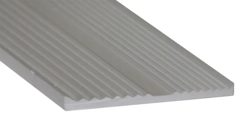 M-D PRO - Aluminum Sabre Tooth Straight Edge, Satin Clear Anodized - 2 1/4" x 29"