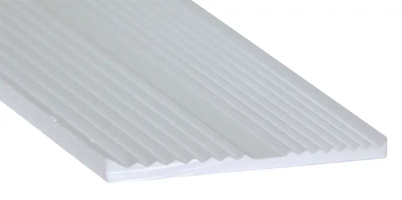 M-D PRO - Aluminum Sabre Tooth Straight Edge, Satin Clear Anodized - 2 1/4" x 6.3'