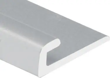 M-D PRO - Aluminum Cap Trim, Satin Clear Anodized - 1/10" x 1-3/16" x 12'