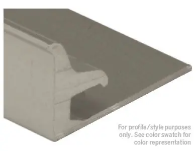 M-D PRO - Aluminum Resilient Floor Cove, Satin Clear Anodized - 3/32" x 12'