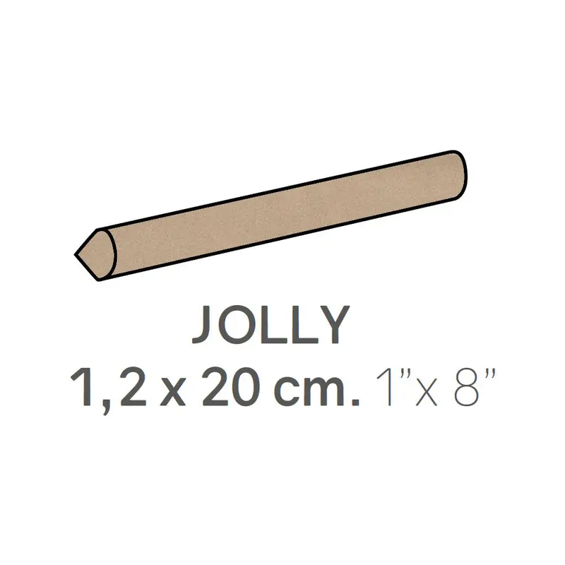 Centura Ceramic Wall Molding Jolly Country Vison Polished 1" x 8"