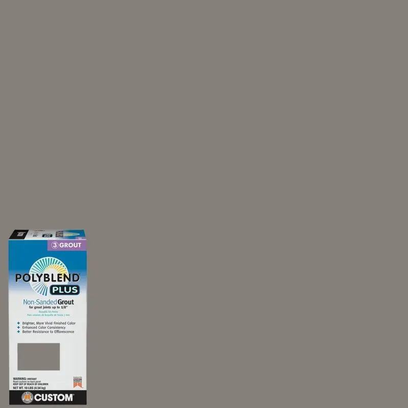 Custom Building Products - Non-Sanded Grout PolyBlend Plus #335 Winter Gray 10 lb