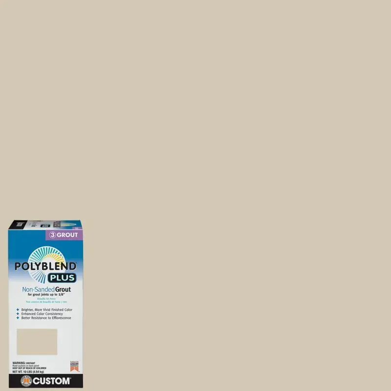 Custom Building Products - Non-Sanded Grout PolyBlend Plus #382 Bone 10 lb