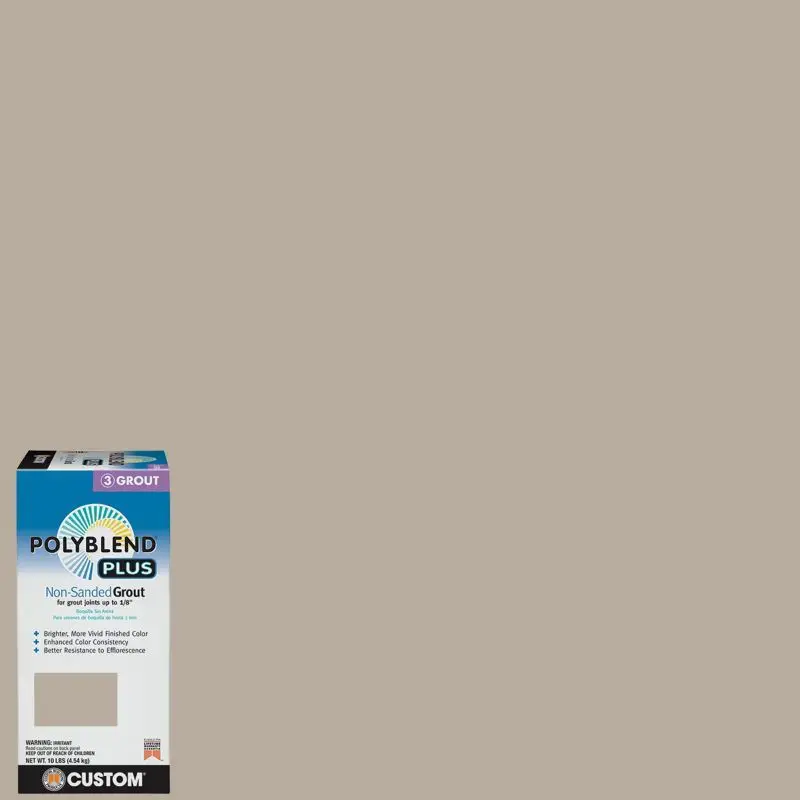 Custom Building Products - Non-Sanded Grout PolyBlend Plus #386 Oyster Gray 10 lb