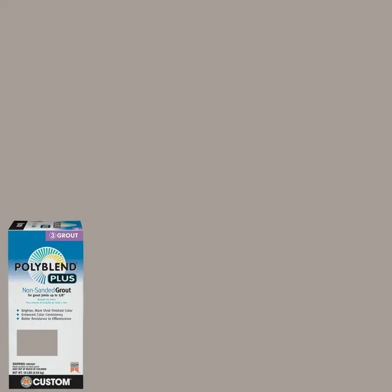 Custom Building Products - Non-Sanded Grout PolyBlend Plus #542 Graystone 10 lb