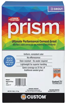 Custom Building Products - Ultimate Performance Sanded Grout Prism  #145 Light Smoke 17 lb