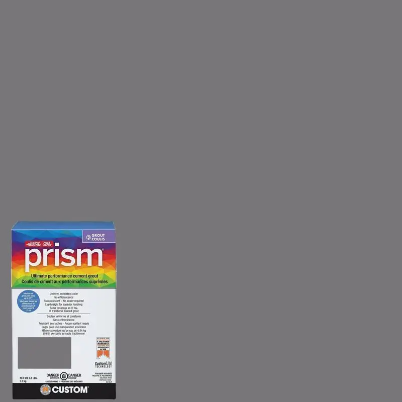 Custom Building Products - Ultimate Performance Sanded Grout Prism #19 Pewter 6.8 lb