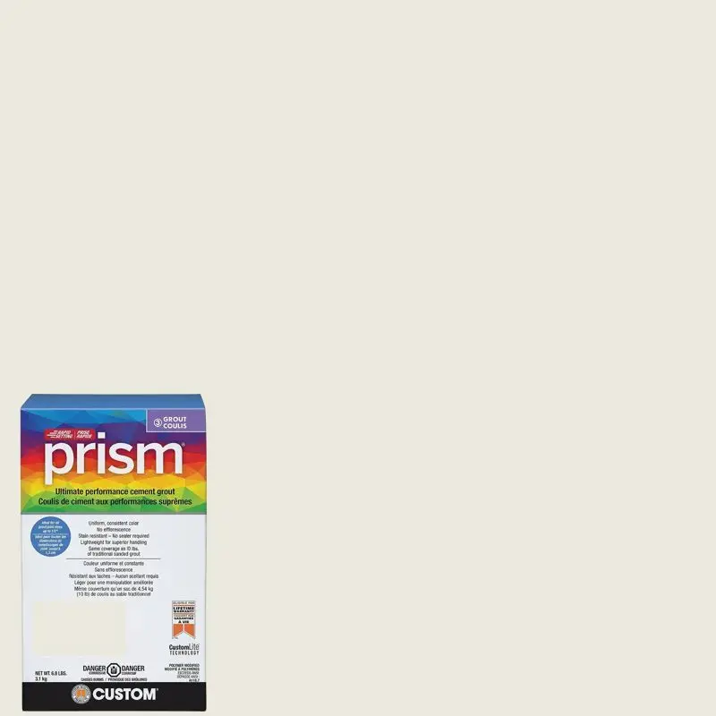 Custom Building Products - Ultimate Performance Sanded Grout Prism #381 Bright White 6.8 lb
