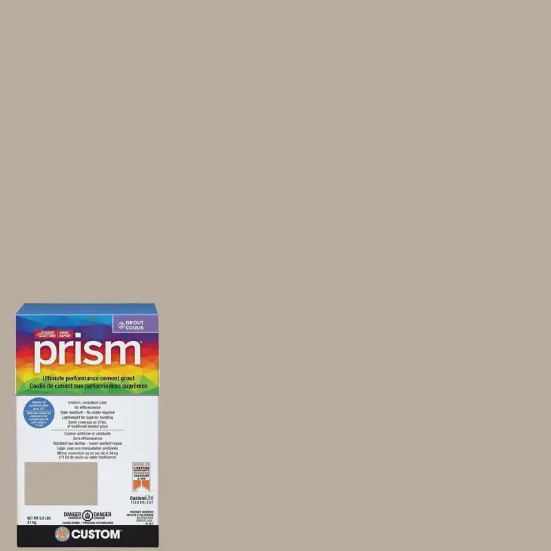 Custom Building Products - Ultimate Performance Sanded Grout Prism #386 Oyster Gray 6.8 lb