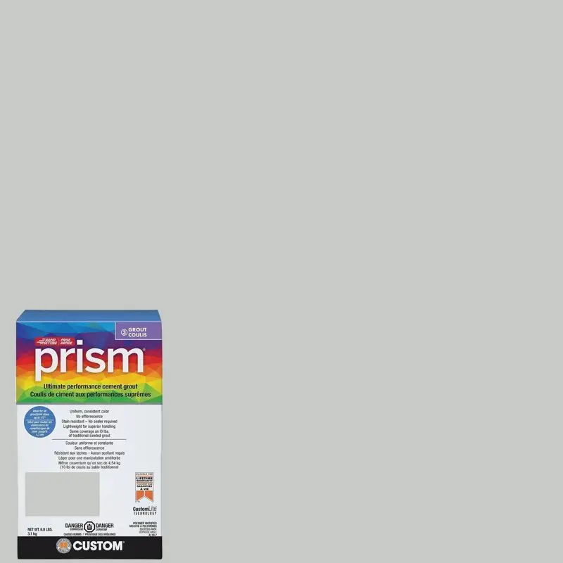 Custom Building Products - Ultimate Performance Sanded Grout Prism #544 Rolling Fog 6.8 lb