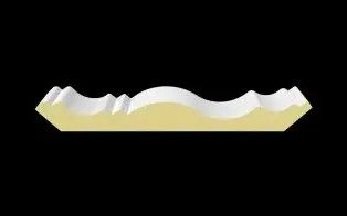 Toucan Crown Molding Milan - 3/4" (18 mm) x 6-1/4" x 12'