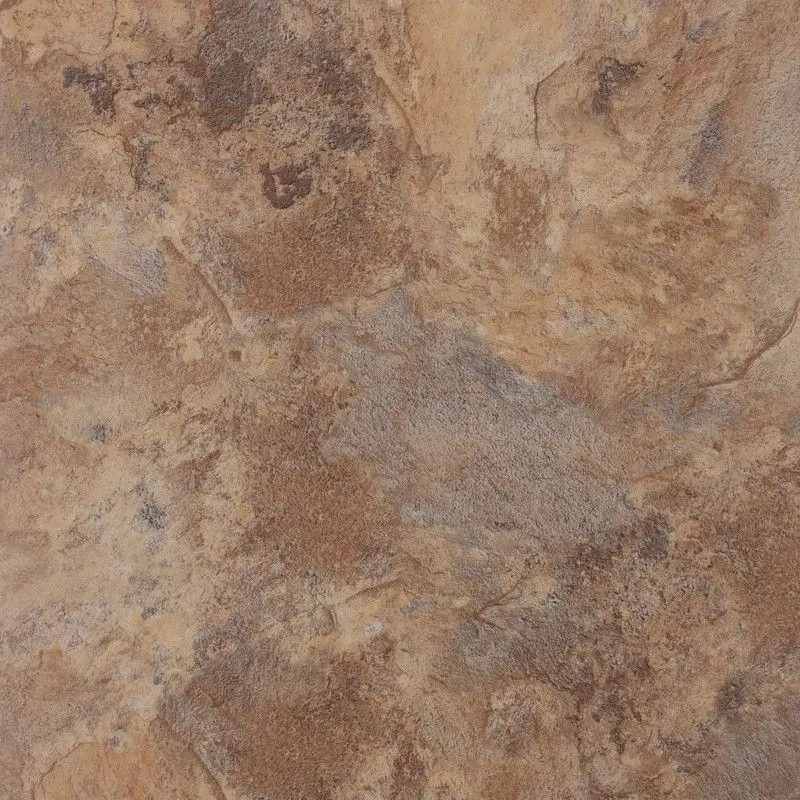 American Biltrite Vinyl Tiles Sonata Stone Rustic Slate Light Brown Glue Down 18" x 18"