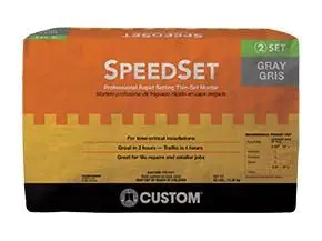 Custom Building Products - Thin-Set Mortar Fortified SpeedSet Gray 25 lb