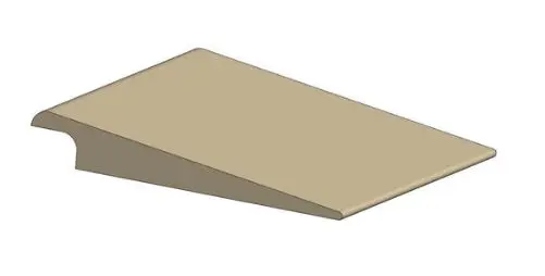 Tarkett - Vinyl Reducer Adaptors CTA TB1 A - 1/4" Carpet to 1/8" Resilient #TB1 Peppercorn 12'