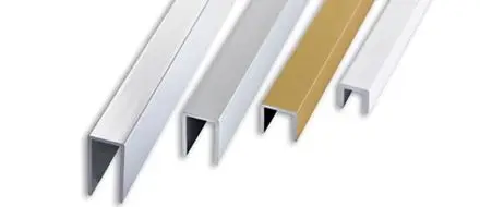 Progress Profiles - Canal U-form Anodized Aluminium Gold 5/16" x 5/16" x 6' 6-3/4"