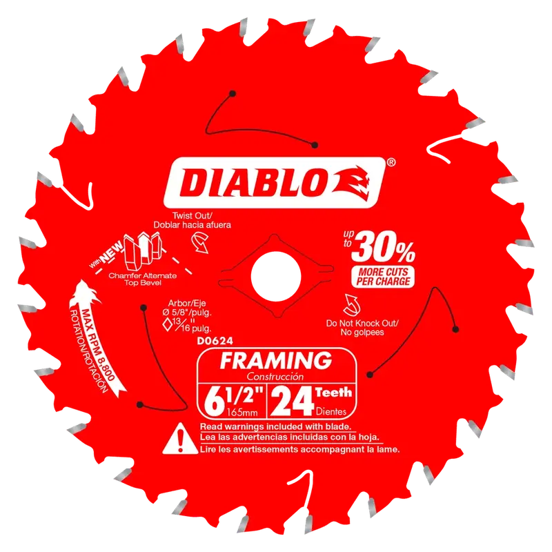 Diablo - Framing Saw Blade 24 Tooth 6-1/2"