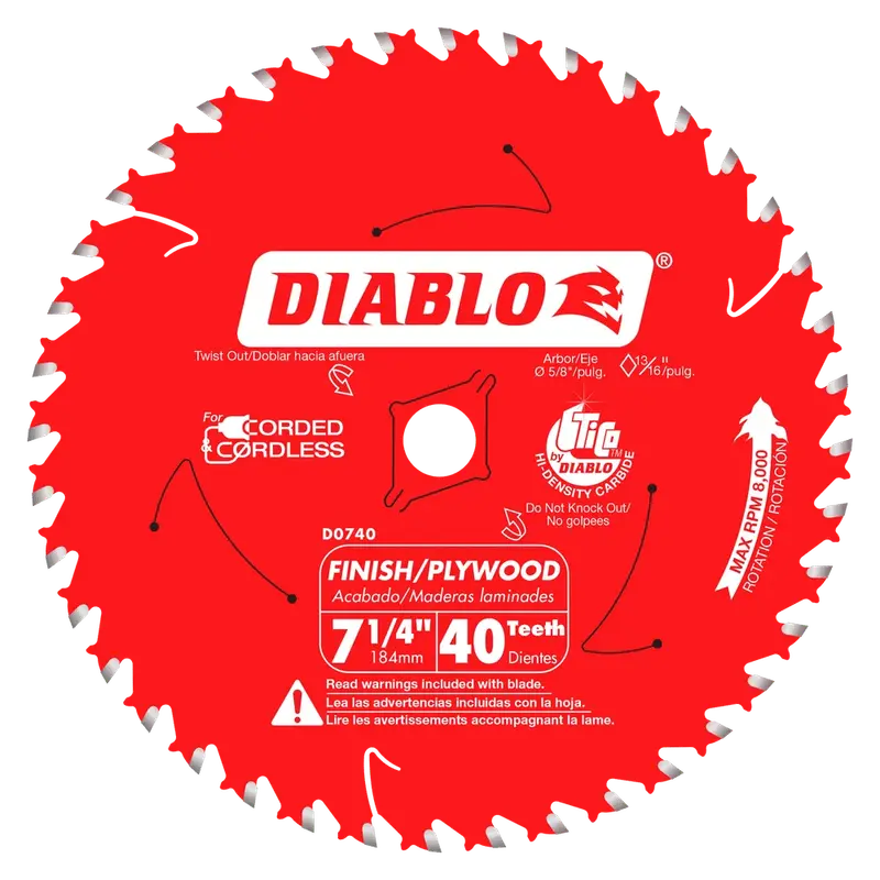 Diablo - Framing Saw Blade 40 Tooth 7-1/4"